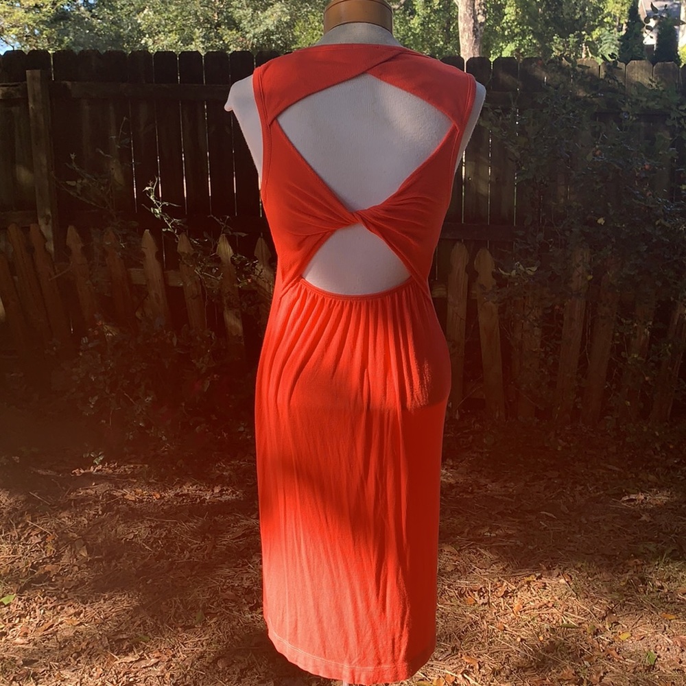 Splendid Vibrant Orange Dress Small